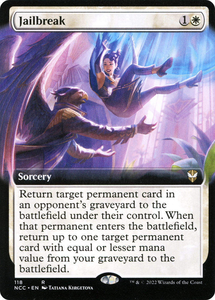 {R} Jailbreak (Extended Art) [Streets of New Capenna Commander][NCC 118]