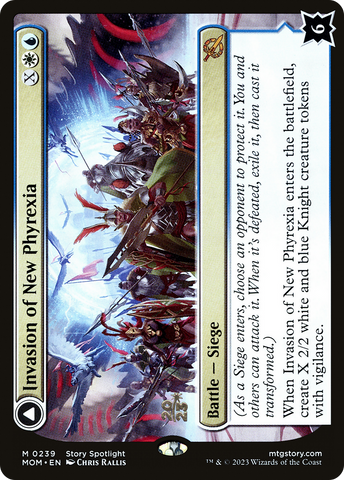{R} Invasion of New Phyrexia // Teferi Akosa of Zhalfir [March of the Machine Prerelease Promos][PR MOM 239]