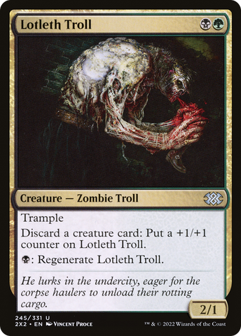 {C} Lotleth Troll [Double Masters 2022][2X2 245]