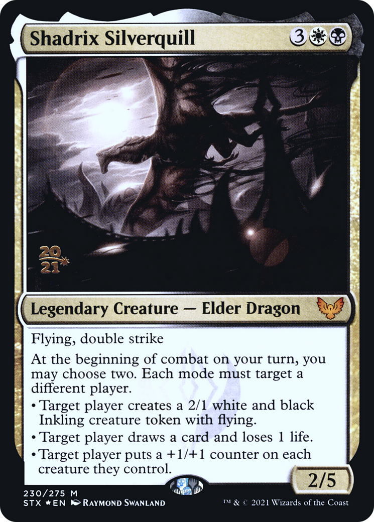 {R} Shadrix Silverquill [Strixhaven: School of Mages Prerelease Promos][PR STX 230]