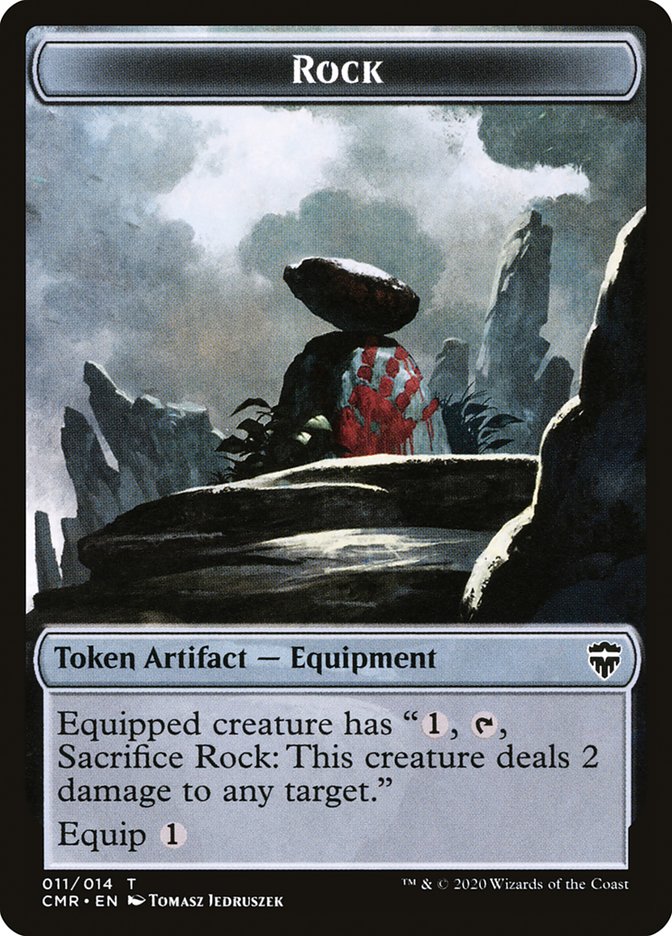 {T} Elf Warrior // Rock Token [Commander Legends Tokens][TCMR 008]