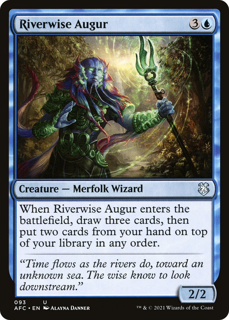 {C} Riverwise Augur [Dungeons & Dragons: Adventures in the Forgotten Realms Commander][AFC 093]