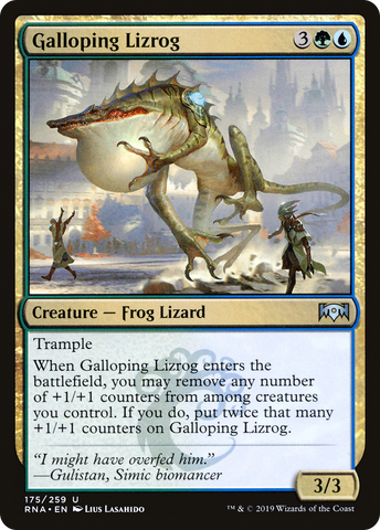 {C} Galloping Lizrog [Ravnica Allegiance][RNA 175]