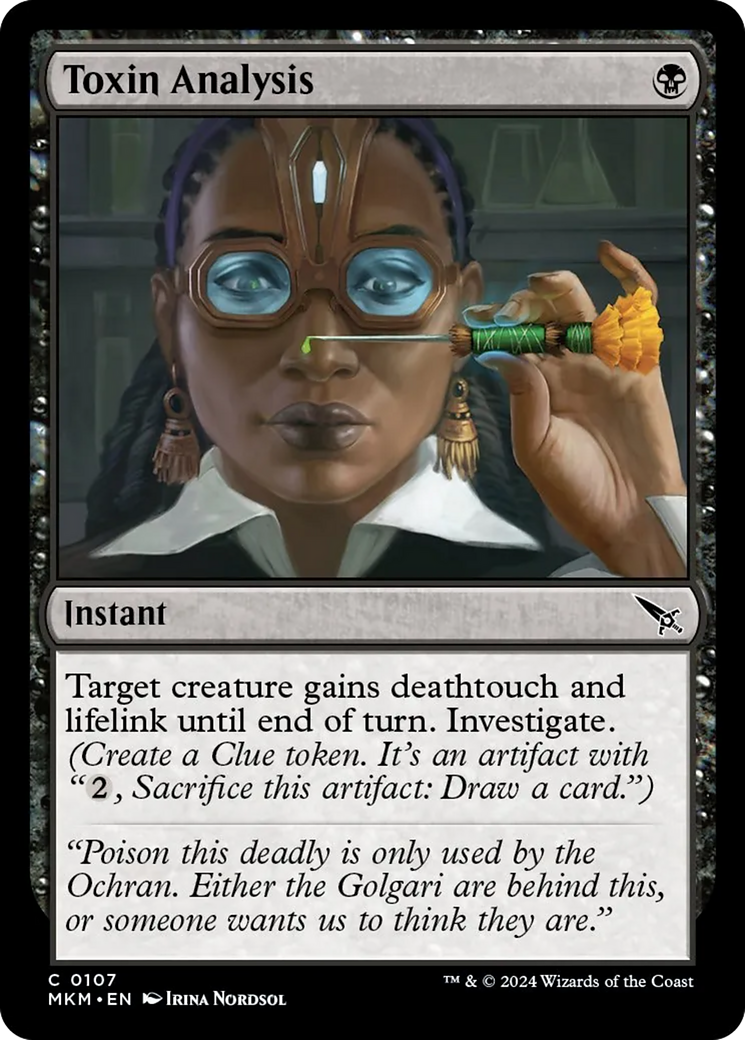 {@C} Toxin Analysis [Murders at Karlov Manor][MKM 107]