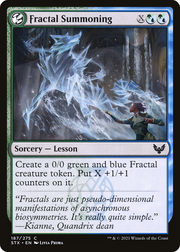 {C} Fractal Summoning [Strixhaven: School of Mages][STX 187]