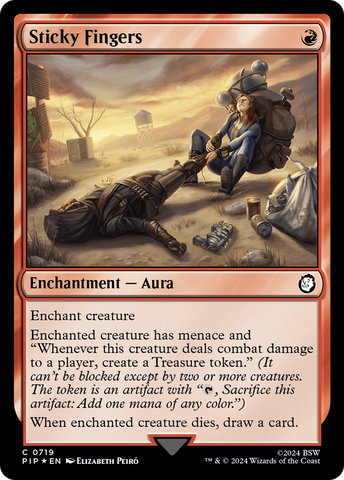 {C} Sticky Fingers (Surge Foil) [Fallout][PIP 719]