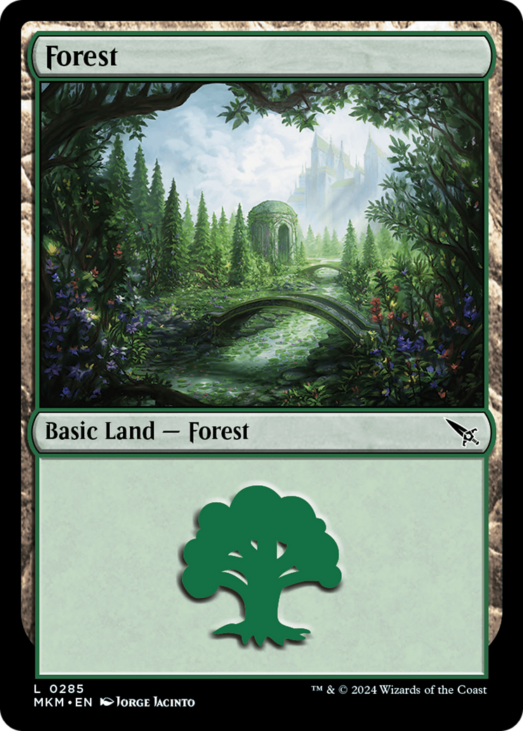 {B}[MKM 285] Forest (0285) [Murders at Karlov Manor]
