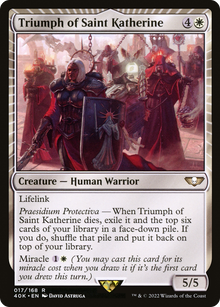 {R} Triumph of Saint Katherine [Universes Beyond: Warhammer 40,000][40K 017]