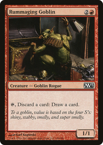{C} Rummaging Goblin [Magic 2013][M13 146]