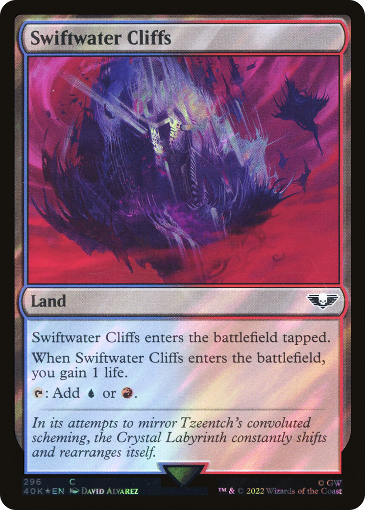 {C} Swiftwater Cliffs (Surge Foil) [Universes Beyond: Warhammer 40,000][SF 40K 296]