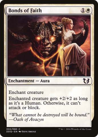 {C} Bonds of Faith [Duel Decks: Blessed vs. Cursed][DDQ 002]