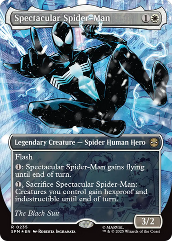 {@@ SPM R} Spectacular Spider-Man (0235) (Borderless) (Textured Foil) [Marvel's Spider-Man] [SPM 235]