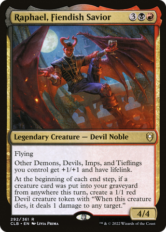 {R} Raphael, Fiendish Savior [Commander Legends: Battle for Baldur's Gate][CLB 292]