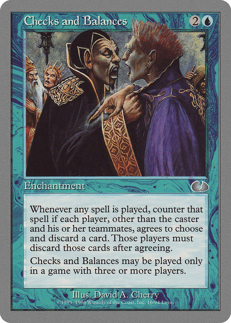 {C} Checks and Balances [Unglued][UGL 016]