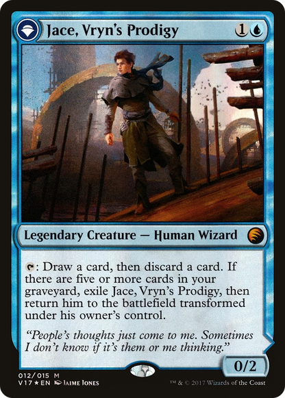 {R} Jace, Vryn's Prodigy // Jace, Telepath Unbound [From the Vault: Transform][V17 012] - Misty Mountain Games