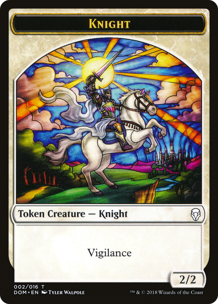 {T} Knight Token (002/016) [Dominaria Tokens][TDOM 002]