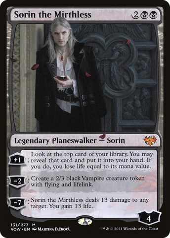 {R} Sorin the Mirthless [Innistrad: Crimson Vow][VOW 131]