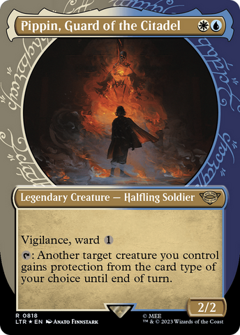 {R} Pippin, Guard of the Citadel (Showcase) (Surge Foil) [The Lord of the Rings: Tales of Middle-Earth][LTR 818]