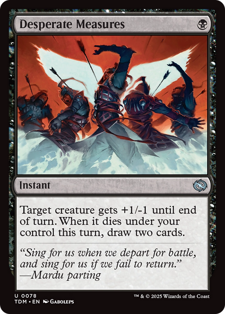 {@C} Desperate Measures [Tarkir: Dragonstorm][TDM 078]