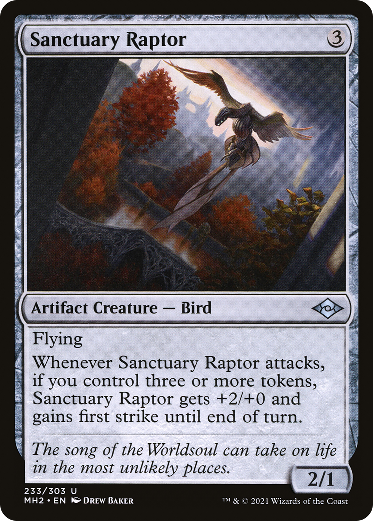 {C} Sanctuary Raptor (Foil) [Modern Horizons 2] [MH2 233]