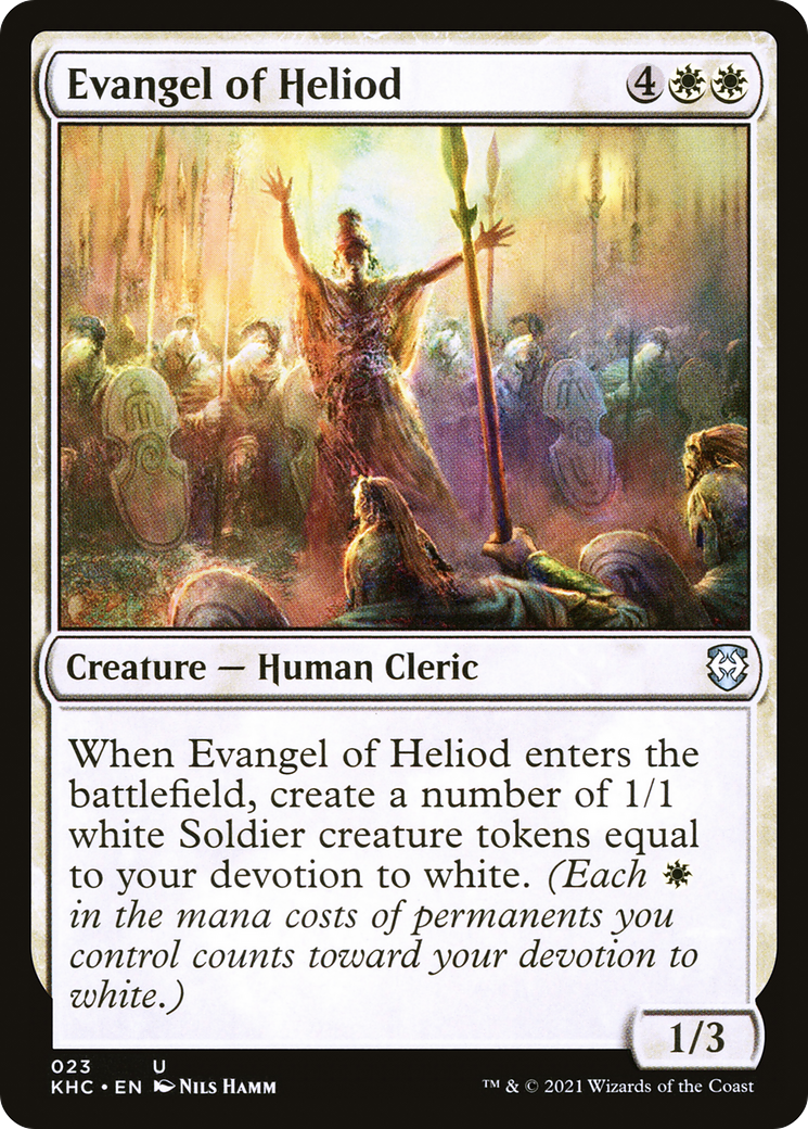{C} Evangel of Heliod [Kaldheim Commander][KHC 023]