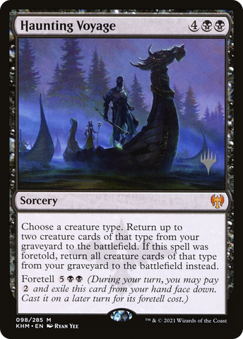 {R} Haunting Voyage (Promo Pack) [Kaldheim Promos][PP KHM 098]