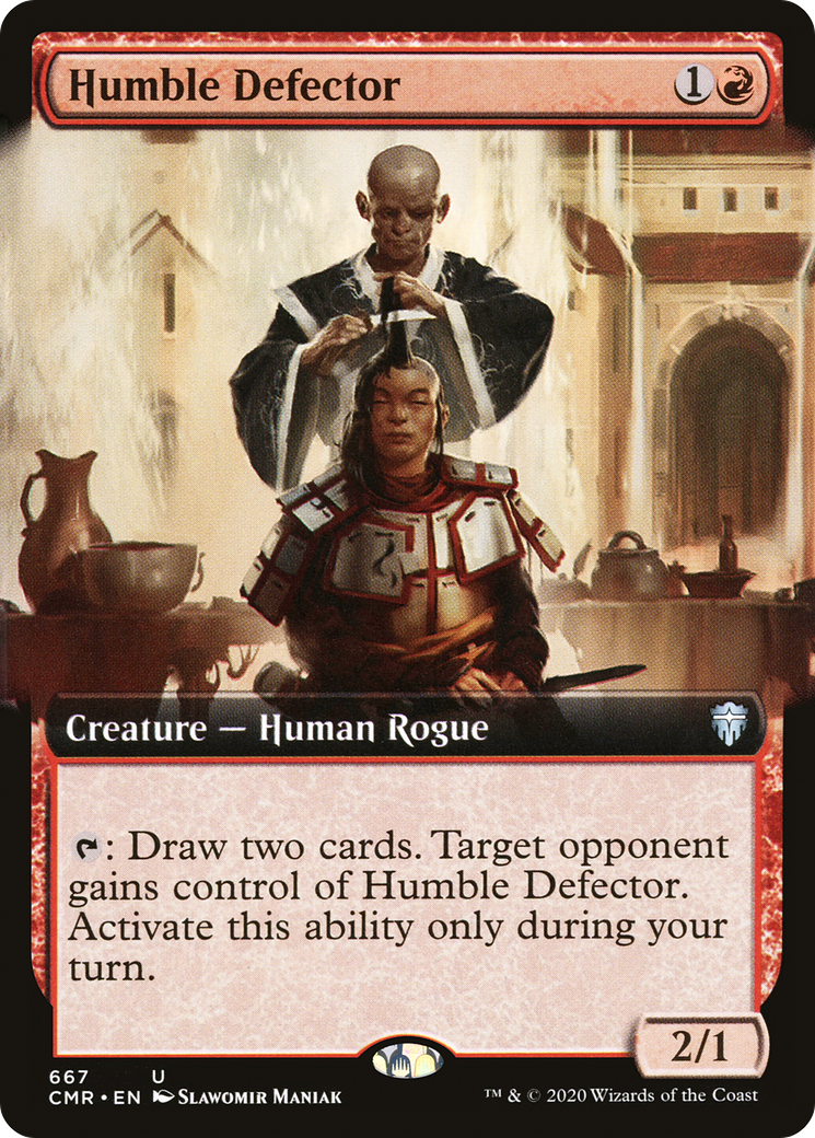 {C} Humble Defector (Extended Art) [Commander Legends][CMR 667]