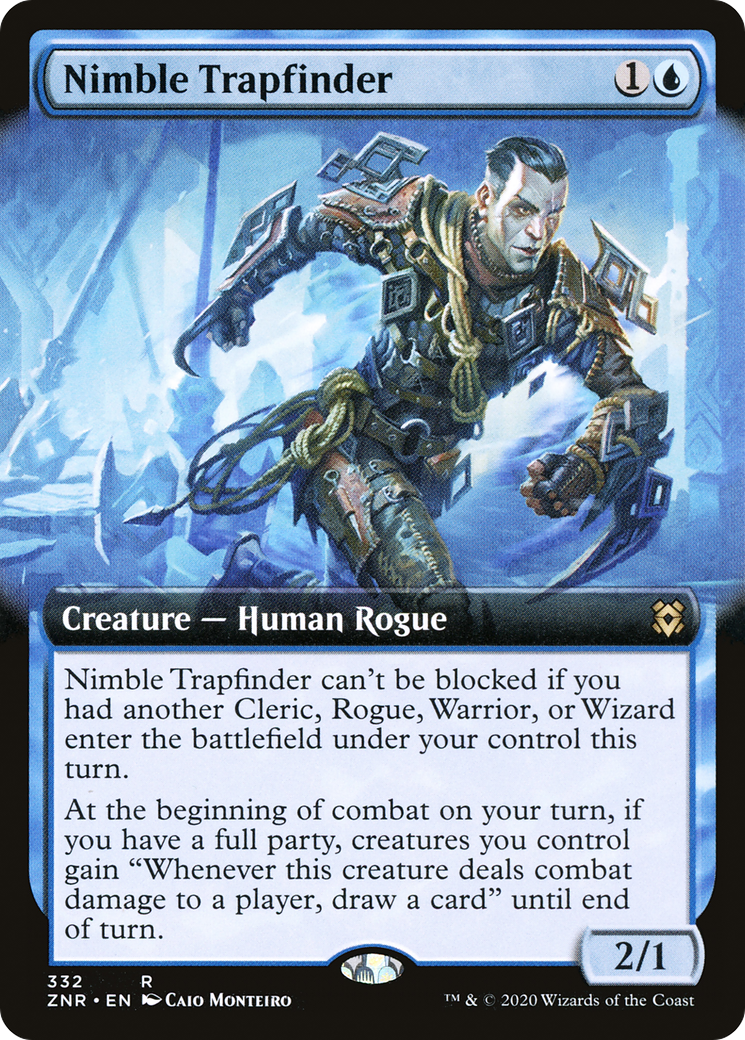 {R} Nimble Trapfinder (Extended Art) [Zendikar Rising][ZNR 332]