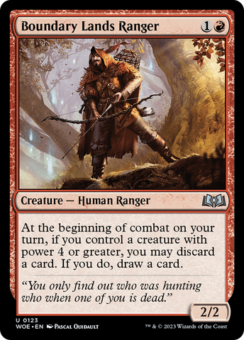 {@C} Boundary Lands Ranger [Wilds of Eldraine][WOE 123]