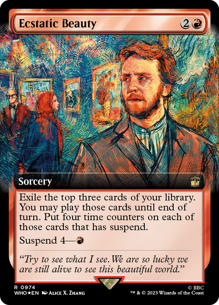 {R} Ecstatic Beauty (Extended Art) (Surge Foil) [Doctor Who][WHO 974]