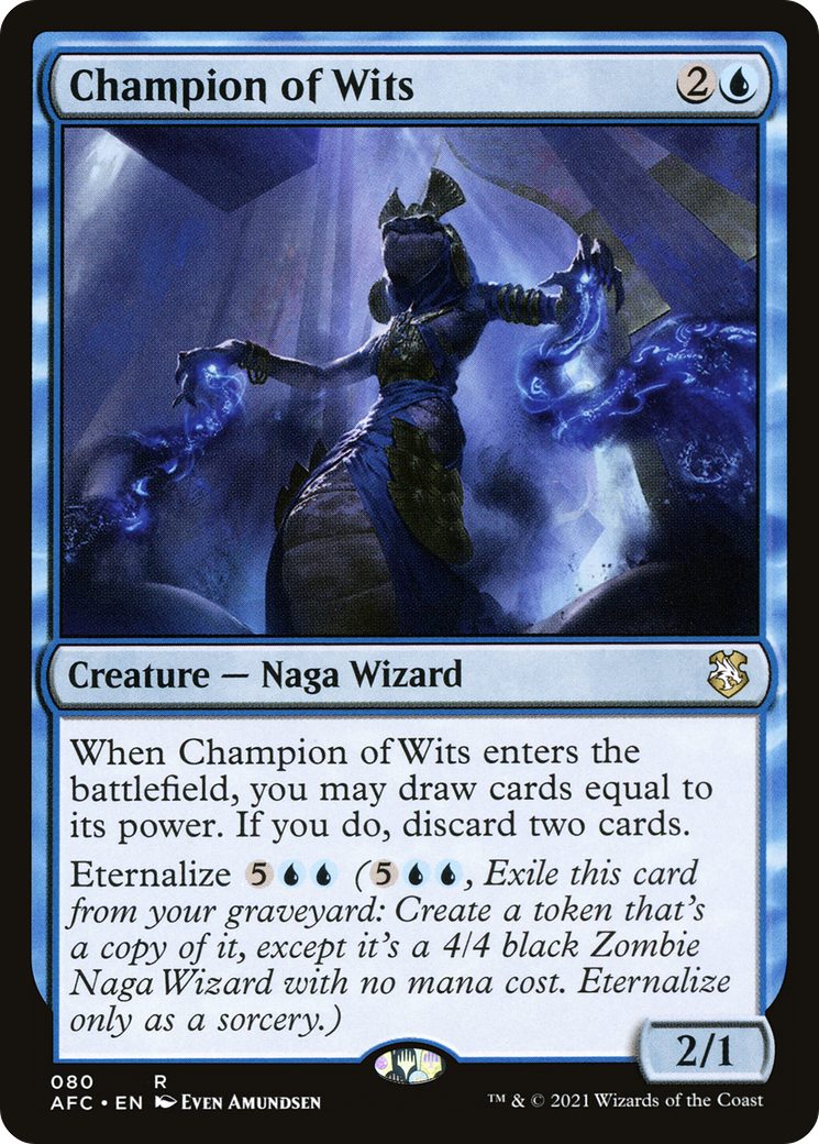 {R} Champion of Wits [Dungeons & Dragons: Adventures in the Forgotten Realms Commander][AFC 080]