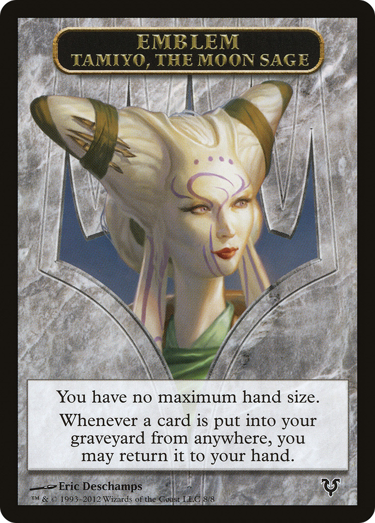 {T} Tamiyo, the Moon Sage Emblem [Avacyn Restored Tokens][TAVR 008] - Misty Mountain Games