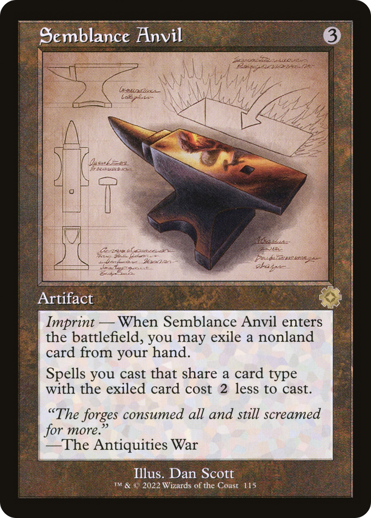 {R} Semblance Anvil (Retro Schematic) [The Brothers' War Retro Artifacts][BRR 115]