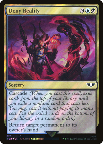 {C} Deny Reality (Surge Foil) [Universes Beyond: Warhammer 40,000][SF 40K 223]
