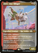 {R} Akiri, Line-Slinger (Etched) [Commander Legends][CMR 515]