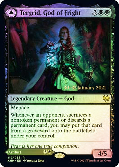 {R} Tergrid, God of Fright // Tergrid's Lantern [Kaldheim Prerelease Promos][PR KHM 112]