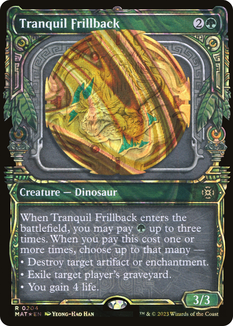 {R} Tranquil Frillback (Showcase Halo Foil) [March of the Machine: The Aftermath][MAT 204]