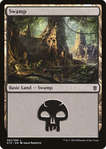 {B}[KTK 260] Swamp (260) [Khans of Tarkir]