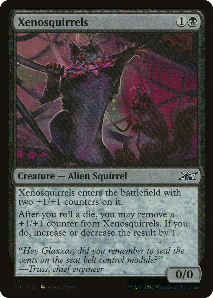 {C} Xenosquirrels (Galaxy Foil) [Unfinity][UNF 382]