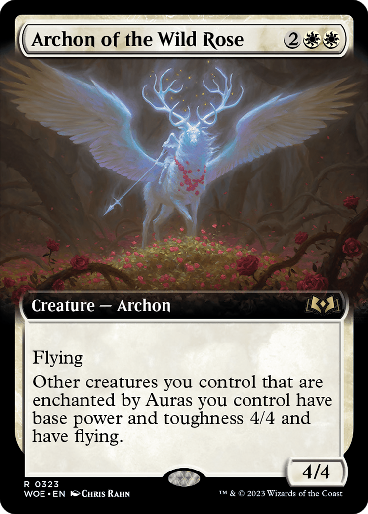 {@R} Archon of the Wild Rose (Extended Art) [Wilds of Eldraine][WOE 323]