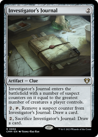 {R} Investigator's Journal [Commander Masters][CMM 956]