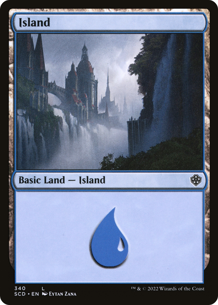 {B}[SCD 340] Island (340) [Starter Commander Decks]
