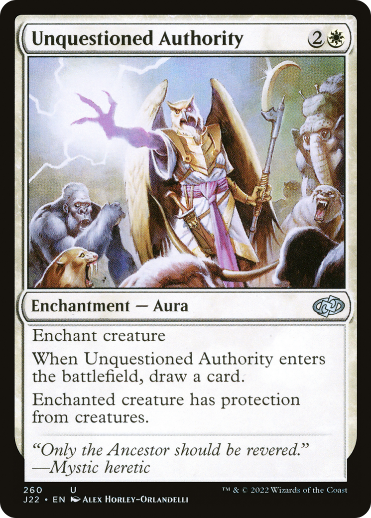 {C} Unquestioned Authority [Jumpstart 2022][J22 260]