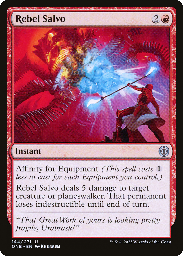 {C} Rebel Salvo [Phyrexia: All Will Be One][ONE 144]