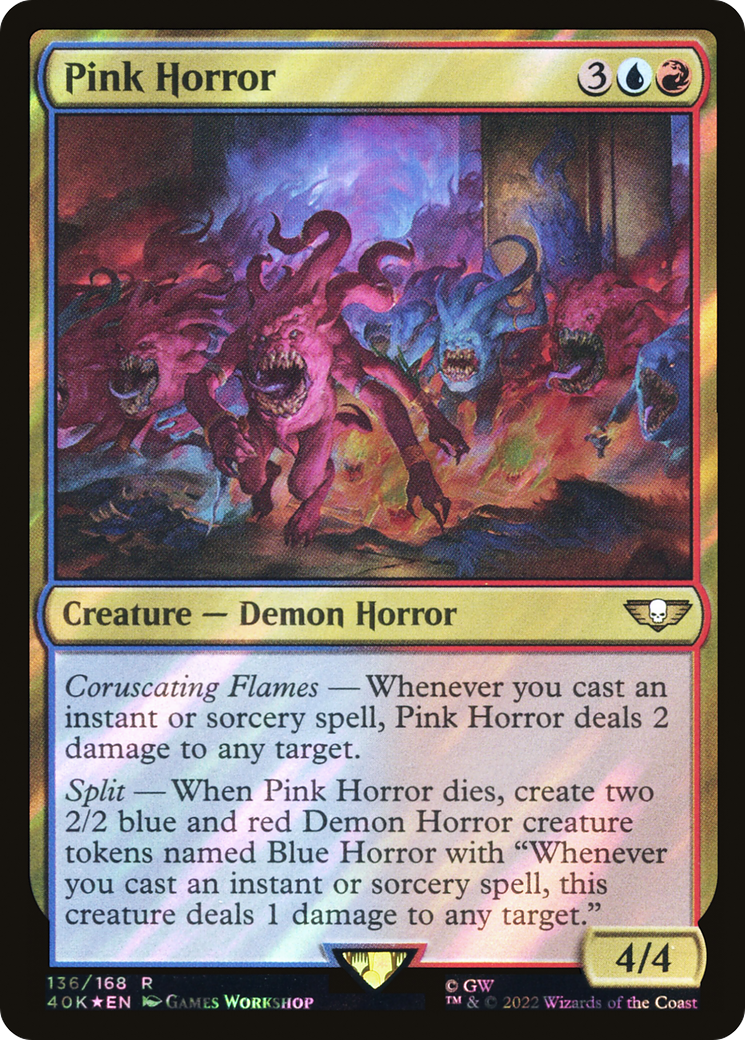 {R} Pink Horror (Surge Foil) [Universes Beyond: Warhammer 40,000][SF 40K 136]