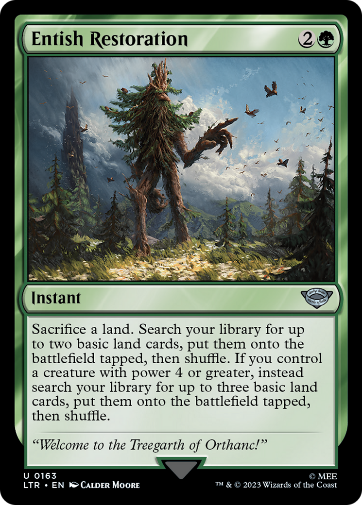 {C} Entish Restoration [The Lord of the Rings: Tales of Middle-Earth][LTR 163]