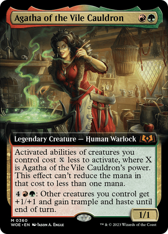 {@R} Agatha of the Vile Cauldron (Extended Art) [Wilds of Eldraine][WOE 360]