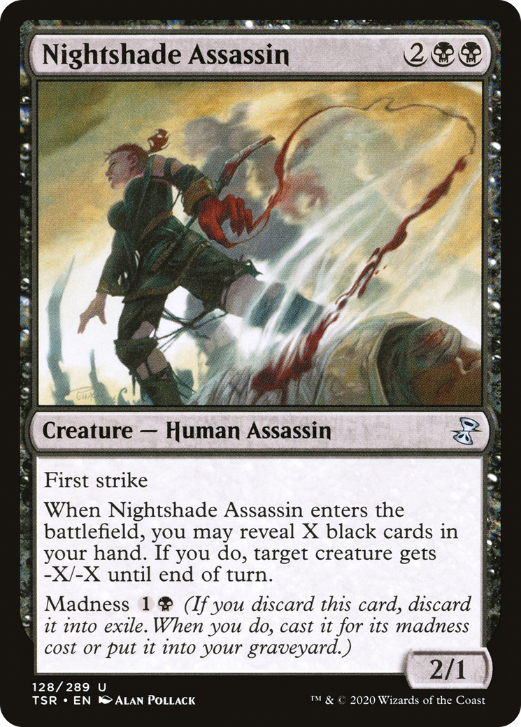 {C} Nightshade Assassin [Time Spiral Remastered][TSR 128]
