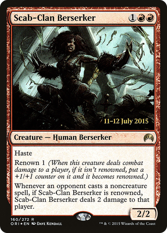 {R} Scab-Clan Berserker [Magic Origins Prerelease Promos][PR ORI 160]