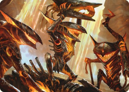 {A} Gleeful Demolition Art Card [Phyrexia: All Will Be One Art Series][AONE 028]